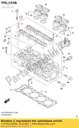 Here you can order the head assy,cylinder from Suzuki, with part number 1110013K00: