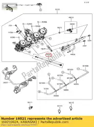 Qui puoi ordinare arresto acceleratore a vite zg1400caf da Kawasaki , con numero parte 160210024: