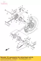 21W253870000, Yamaha, Axle, sprocket yamaha  pw tt r 80 90 110 1986 1993 1995 1996 1997 1998 1999 2000 2001 2002 2003 2004 2005 2006 2007 2008 2009 2010 2011 2012 2013 2014 2015 2016 2017 2018 2019 2021, New