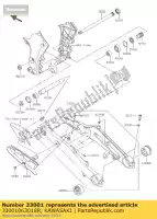 33001063018R, Kawasaki, Arm-comp-swing,f.s.black zx100 kawasaki z zx 1000 2014 2015 2016, New