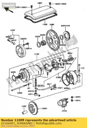 pakking-startmotor cv z1000-j1 van Kawasaki, met onderdeel nummer 21166001, bestel je hier online: