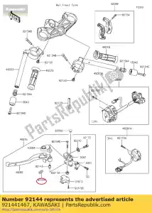 Kawasaki 921441467 piuma - Lato sinistro