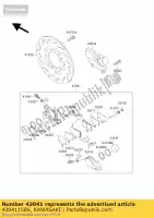 430411586, Kawasaki, étrier-assy, ??rr kawasaki ZX ninja rr 750 7, Nouveau