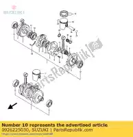 0926225030, Suzuki, Cuscinetto a sfere suzuki gs rg 500 850 1100 1985 1986 1987, Nuovo