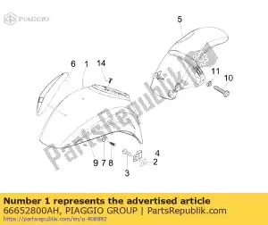 Piaggio Group 66652800AH przedni b?otnik - Dół