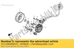 Honda 31110KRNA41 volante comp. - Lado inferior