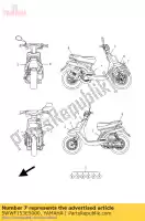 5WWF153E5000, Yamaha, emblema, yamaha yamaha cw 50 2013, Nuovo