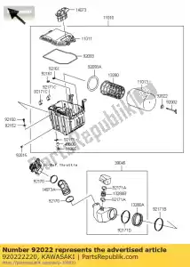 kawasaki 920222220 arruela ksf450b8f - Lado inferior