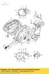 Here you can order the cover,engine from Suzuki, with part number 1136124B10: