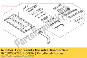 Honda 89010MCA780 gereedschapset - Onderkant