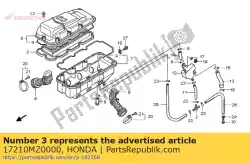 luchtfilter van Honda, met onderdeel nummer 17210MZ0000, bestel je hier online: