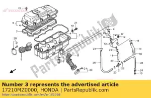 Honda 17210MZ0000 luchtfilter - Onderkant