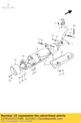 Aqui você pode pedir o guarda, silenciador em Suzuki , com o número da peça 1478103H11YBM: