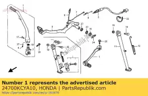 honda 24700KCYA10 pedal comp., gear change - Bottom side