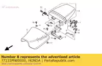 77233MW0000, Honda, veer, stoelzitting opener honda cbr 900 1992 1993 1994 1995 1996 1997 1998 1999, Nieuw