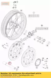 Qui puoi ordinare perno ruota anteriore 05 da KTM , con numero parte 61009081000: