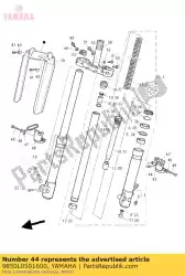 schroef, lenskop van Yamaha, met onderdeel nummer 9850L0501600, bestel je hier online: