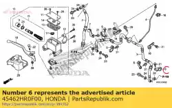 Here you can order the clamp b, fr. Brake hose from Honda, with part number 45462HR0F00: