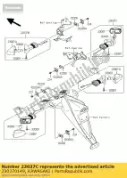 230370149, Kawasaki, Lamp-assy-signal, fr, rh zr750l9 kawasaki kle z 650 750 2009 2010 2011 2012, Nuovo