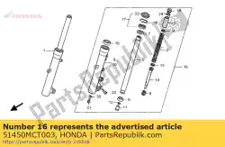 Tutaj możesz zamówić ? Ruba fr. Widelec od Honda , z numerem części 51450MCT003: