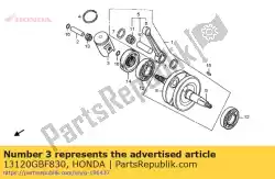 Ici, vous pouvez commander le piston comp. B auprès de Honda , avec le numéro de pièce 13120GBF830:
