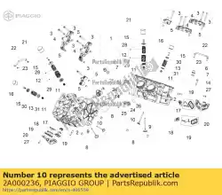 Aqui você pode pedir o válvula de escape em Piaggio Group , com o número da peça 2A000236: