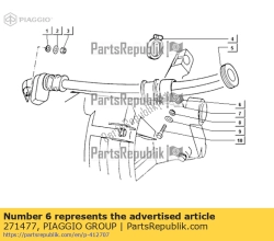 Aprilia 271477, Hose clamp, OEM: Aprilia 271477