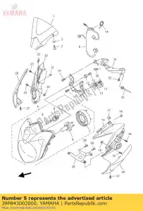 yamaha 39P843002000 phare avant - La partie au fond