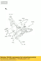 921501034, Kawasaki, bullone, flangiato, 8x45 kmx200-a1 kawasaki kmx 125 200 1986 1987 1988 1989 1990 1991 1992 1995 1998 1999 2001 2002, Nuovo