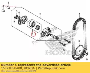 honda 15021HS0A00 rotorset, oliepomp - Onderkant