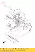 2K6253811000, Yamaha, Axle, wheel yamaha  xg 200 250 2005 2017 2018 2019 2020 2021, New