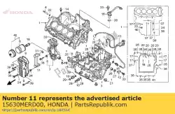 Here you can order the pipe comp., oil from Honda, with part number 15630MERD00: