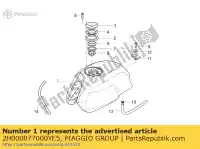 2H000077000YE5, Piaggio Group, Benzinetank. grijs moto-guzzi v 750 2012 2014, Nieuw