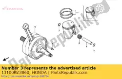 Here you can order the piston from Honda, with part number 13100KZ3860: