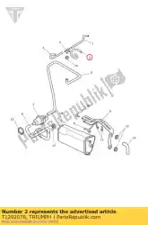 Here you can order the hose, throttle body, cyl2 from Triumph, with part number T1292076: