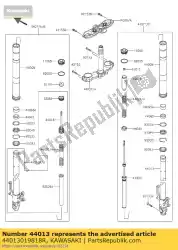 Aquí puede pedir tubo-tenedor interior, rh, f. S. B zr800 de Kawasaki , con el número de pieza 44013019818R: