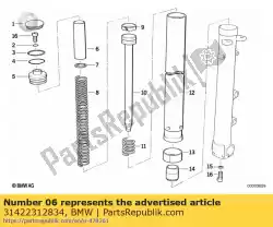 Ici, vous pouvez commander le tube d'espacement (à partir de 08/1991) auprès de BMW , avec le numéro de pièce 31422312834: