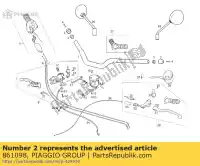 861098, Piaggio Group, tag (terminale) derbi mulhacen 659 2006 2008, Nuovo