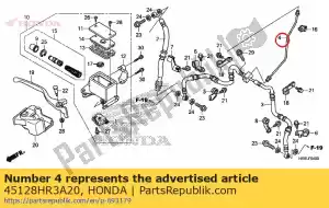 honda 45128HR3A20 comp. tuyau, fr. frein - La partie au fond