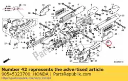 Ici, vous pouvez commander le rondelle, 6,5x18 auprès de Honda , avec le numéro de pièce 90545323700: