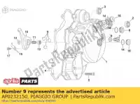 AP0232150, Piaggio Group, Kogel 12 mm aprilia af pegaso classic rs rx etx mx sx futura eng cc tuono supermotard 125 600 1 122 123, Nieuw