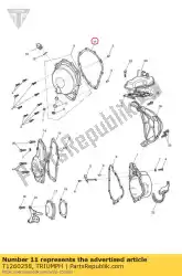 Here you can order the gasket, clutch cover from Triumph, with part number T1260258: