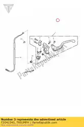 koppelingshendel bijvoeglijk naamwoord van Triumph, met onderdeel nummer T2042345, bestel je hier online: