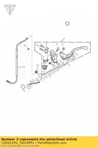 triumph T2042345 koppelingshendel bijvoeglijk naamwoord - Onderkant