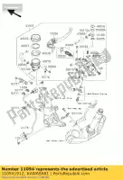 110541912, Kawasaki, colchete zr1000b7f kawasaki z 1000 2007 2008 2009, Novo