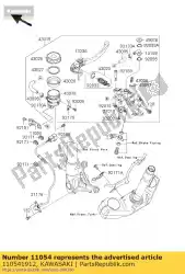 Here you can order the bracket zr1000b7f from Kawasaki, with part number 110541912: