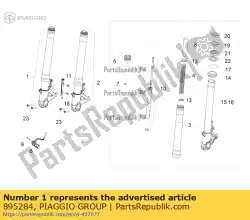 Here you can order the fork stanchion dx from Piaggio Group, with part number 895284: