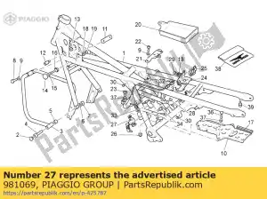 Piaggio Group 981069 blokada siode?ka - Dół