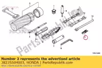 38235S04003, Honda, trekker, mini-zekering (sumitomo) honda  cb cbf cbr crf fes gl nes nss pes sh st vfr vt vtr ww 125 150 250 300 420 500 520 600 650 750 800 1000 1100 1200 1300 1800 1998 2000 2001 2002 2003 2004 2005 2006 2007 2008 2009 2010 2011 2012 2013 2014 2015 2017 2018 2019 2020, Nieuw