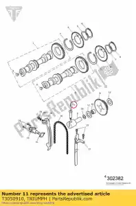 triumph T3050910 schroef - Onderkant